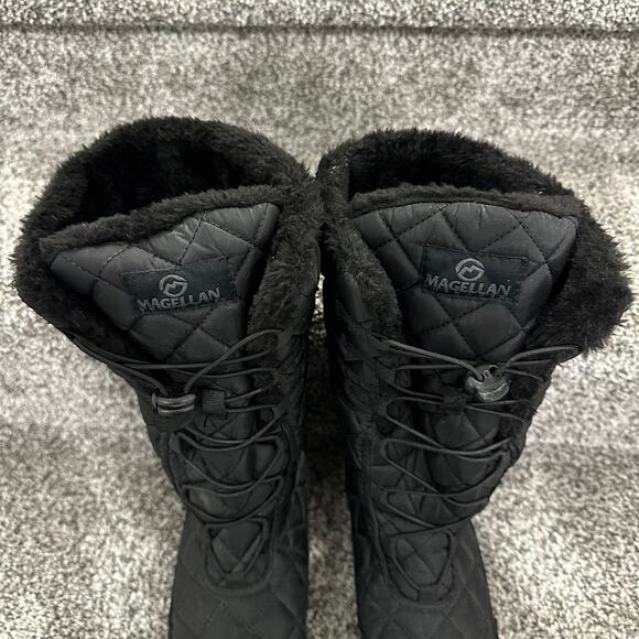 Women’s Magellan Snow Black Faux Fur Boots - Size 9 - Picture 3 of 9